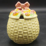 Shorter & Son -  Pink Bow and Strawberries - Lidded Preserve Pot