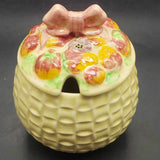 Shorter & Son -  Pink Bow and Strawberries - Lidded Preserve Pot