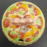 Shorter & Son -  Pink Bow and Strawberries - Lidded Preserve Pot