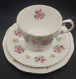 Queen's Rosina - Spring Flowers, Pink and Orange - Trio