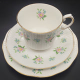 Queen's Rosina - Spring Flowers, Pink and Blue - Trio