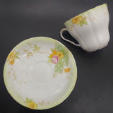 Melba - Colourful Flowers, Green Rectangles - Duo
