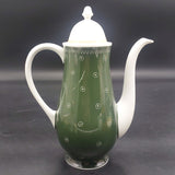 Susie Cooper - Dots and Squiggles, Forest Green - Coffee Pot A/F