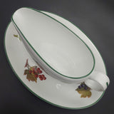 Royal Worcester - Evesham Vale - Gravy Boat and Underplate