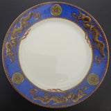 Grafton - Dragon on Blue Band with Pattern on Outside of Cup - Trio