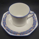 Phoenix - Small Pink and White Flowers on Blue Band - Trio