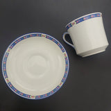 Phoenix - Small Pink and White Flowers on Blue Band - Trio