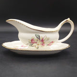 Wood & Sons - Magnolia and Butterfly - Gravy Boat and Underplate