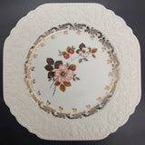 Lord Nelson - Pink and White Roses - Dinner Plate with Embossed Rim