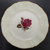 Adderley - Red Roses with Pastel Rim, Green - Side Plate