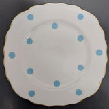 Royal Vale - Spots, Blue - Side Plate