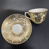 Colclough - Gold Filigree on Yellow - Trio