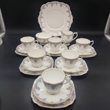 Royal Albert - Trellis, Grey Band - 21-piece Tea Set
