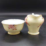 Aynsley - Pink Roses on Yellow - 20-piece Tea Set