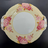 Aynsley - Pink Roses on Yellow - 20-piece Tea Set