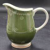 Susie Cooper - Dots and Squiggles, Forest Green - Milk Jug