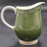 Susie Cooper - Dots and Squiggles, Forest Green - Milk Jug