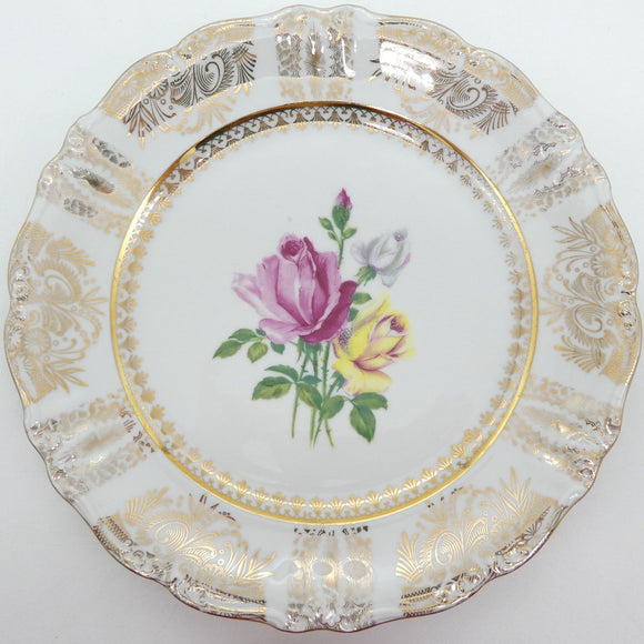 Winterling - Roses with Gold Filigree Rim - Display Plate