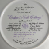 Royal Doulton - Garden Cottages of England, "Cedar Nook Cottage" - Collector Plate