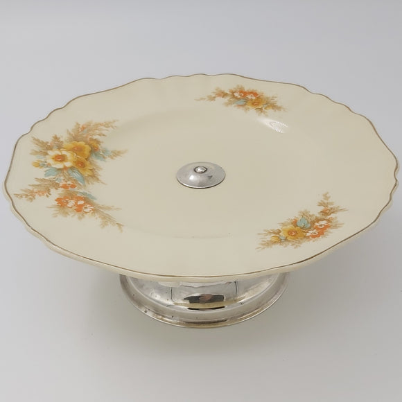 J & G Meakin - Rydal - Footed Cake Plate