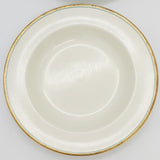 Wedgwood - G5461 Gold and Green Striped Rim - Rimmed Bowl