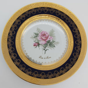 Limoges - Rose de France - Display Plate