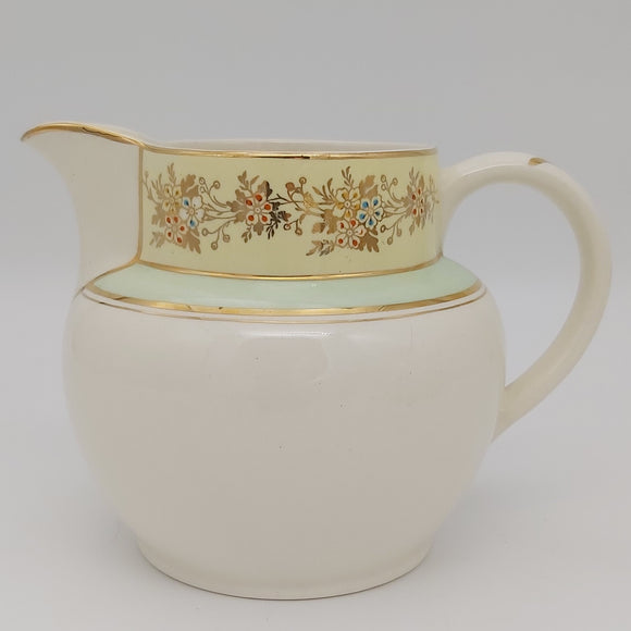 Midwinter - Yellow and Green Bands with Gold Filigree - Large Jug