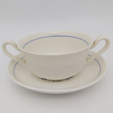 Spode - 5/2690 Anemone - Double-handled Soup Bowl and Saucer