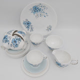 Queen Anne - Blue Flowers, 8399 - 21-piece Tea Set