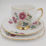 Colclough - Pink Flowers, 7115 - 21-piece Tea Set