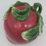 Unmarked - Large Apple-shaped Lidded Bowl