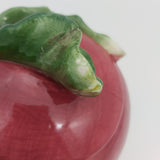 Unmarked - Large Apple-shaped Lidded Bowl