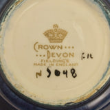 Crown Devon - Blue Lustrine with Exotic Bird - Compote - A/F