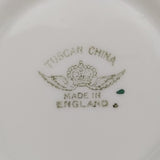 Tuscan China - Maroon and Gold Filigree Band - Sugar Bowl