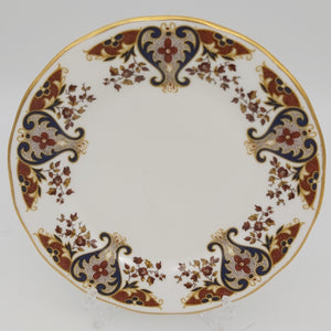 Colclough - Maroon and Navy Flowers - Side Plate