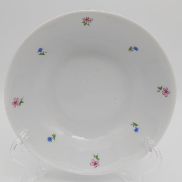 Lubiana - Small Pink and Blue Flowers - Coupe Bowl