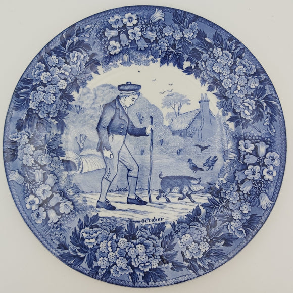 Wedgwood - Early English 12-Month Series, October - Plate