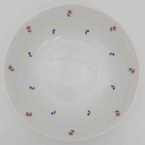 Lubiana - Small Pink and Blue Flowers - Serving Bowl