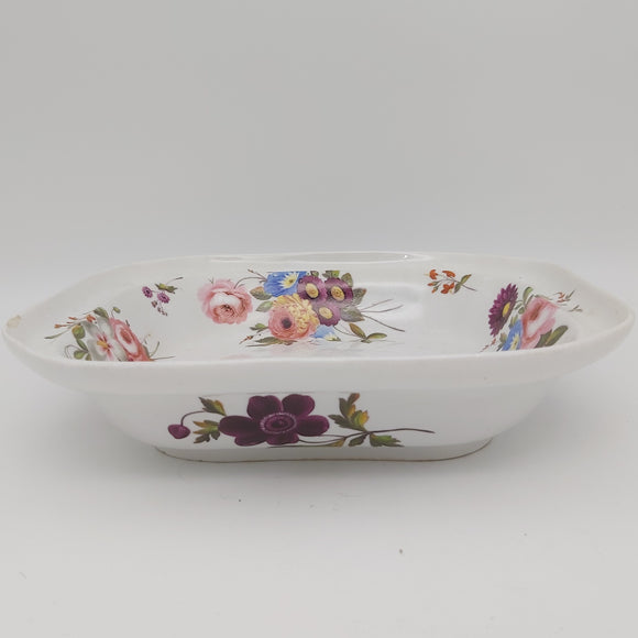 Chamberlains - Floral Sprays - Serving Dish (without Lid) - ANTIQUE