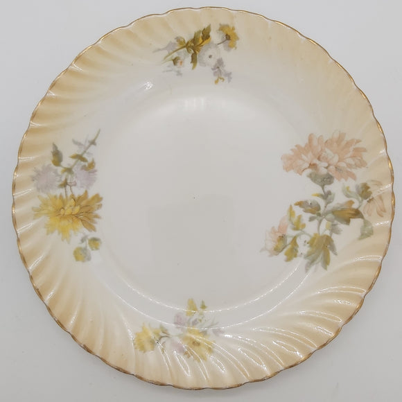 Royal Doulton - A6356 Blush Rim with Flowers - Side Plate - ANTIQUE