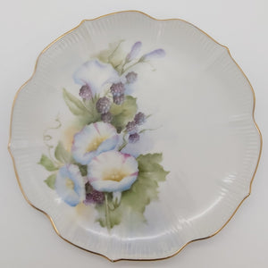 Unknown Maker - Hand-painted Flowers by E L Gray - Display Plate