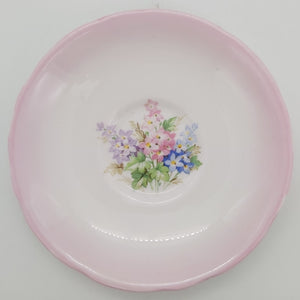 Royal Stafford - Purple, Pink and Blue Flowers - Saucer