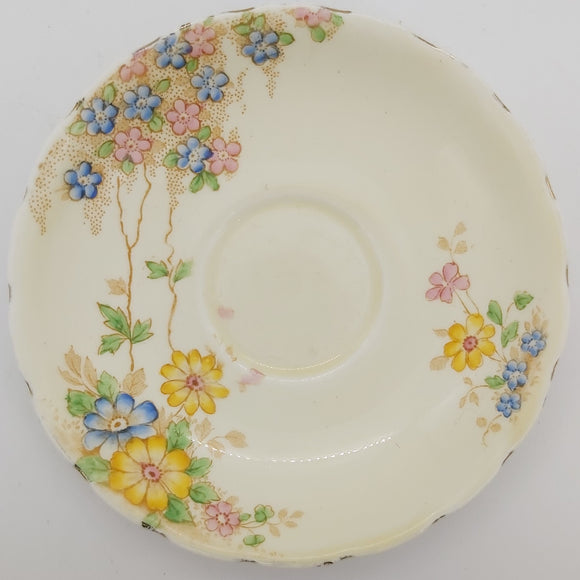 Wellington China - Hand-painted Flowers - Saucer