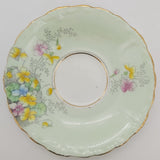 Paragon - G4822 Green with Hand-painted Flowers - Saucer