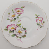 Queen Anne - Pink and White Flowers - Saucer