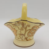 Tuscan Decoro - D474 Hand-painted Yellow and Orange Flowers - Basket
