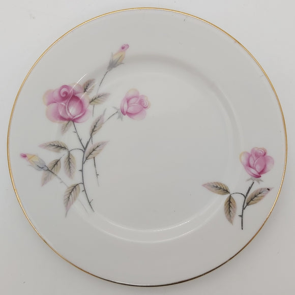 Japanese-made - Light Pink Roses - Side Plate