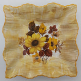 James Kent - Yellow and Orange Flowers - Square Dish