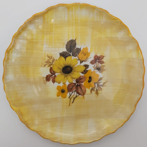 James Kent - Yellow and Orange Flowers- Pavlova Plate