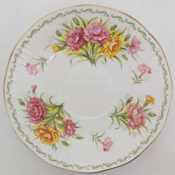 Queen's Rosina - Special Flowers: January, Carnation - Saucer